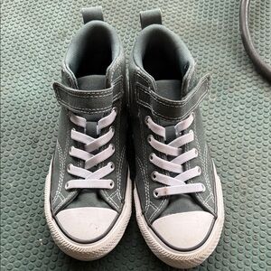 Converse Kids High-Top Sneakers - Dark Green and White